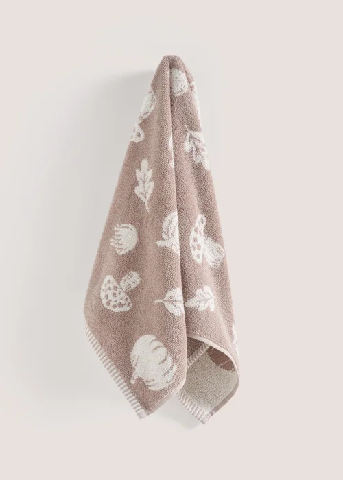 Neutral Pumpkin Design Towels - Hand Towel Image 1
