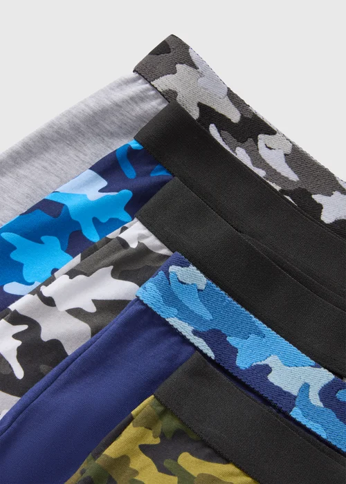 5 Pack Boys Black Camouflage Trunks (2-16yrs) - 2-3 Yrs Image 2