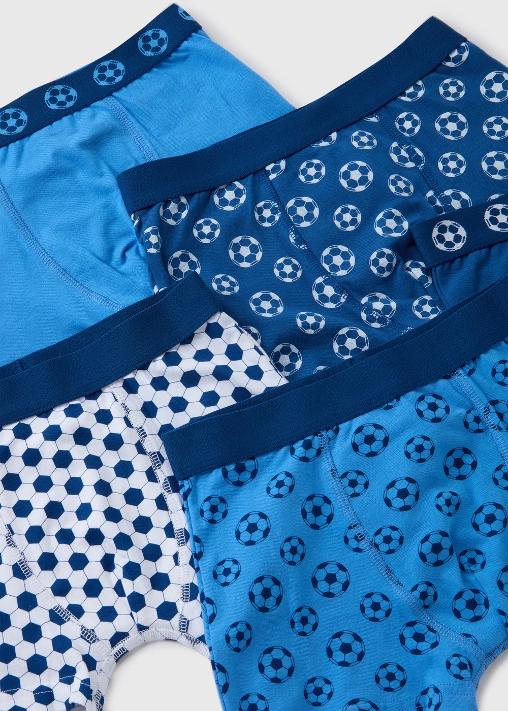 5 Pack Boys Blue Football Trunks (2-16yrs) - 2-3 Yrs Image 2