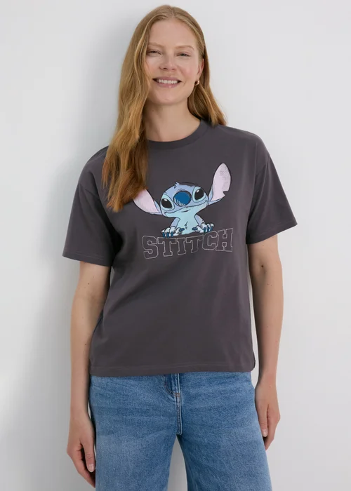 Disney Grey Stitch T-Shirt - S Image 1