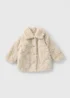 Girls Cream Faux Fur Jacket (1-7yrs) - 1 to 1 half years Image 1