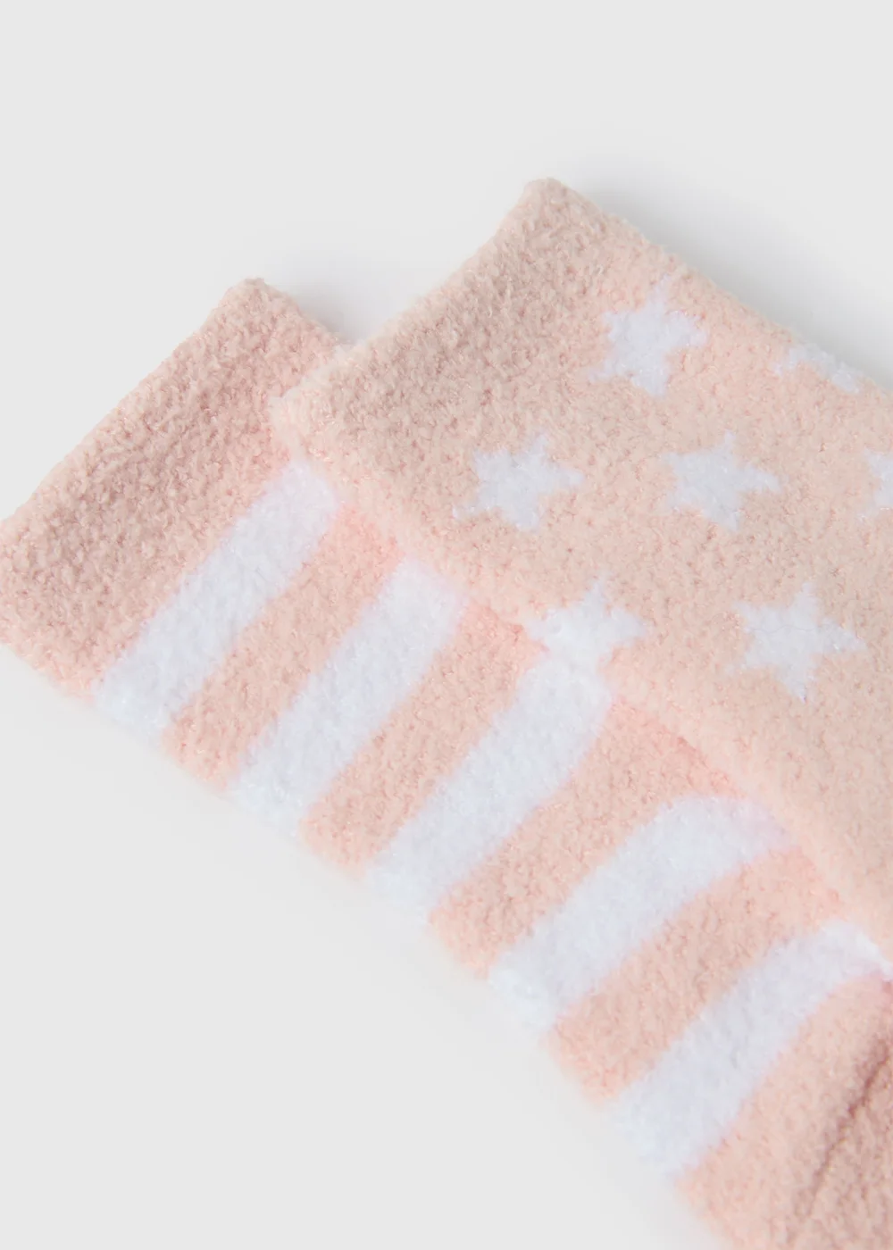 2 Pack Baby Pink Cosy Socks (Newborn-12mths) - 0-3 months Image 2