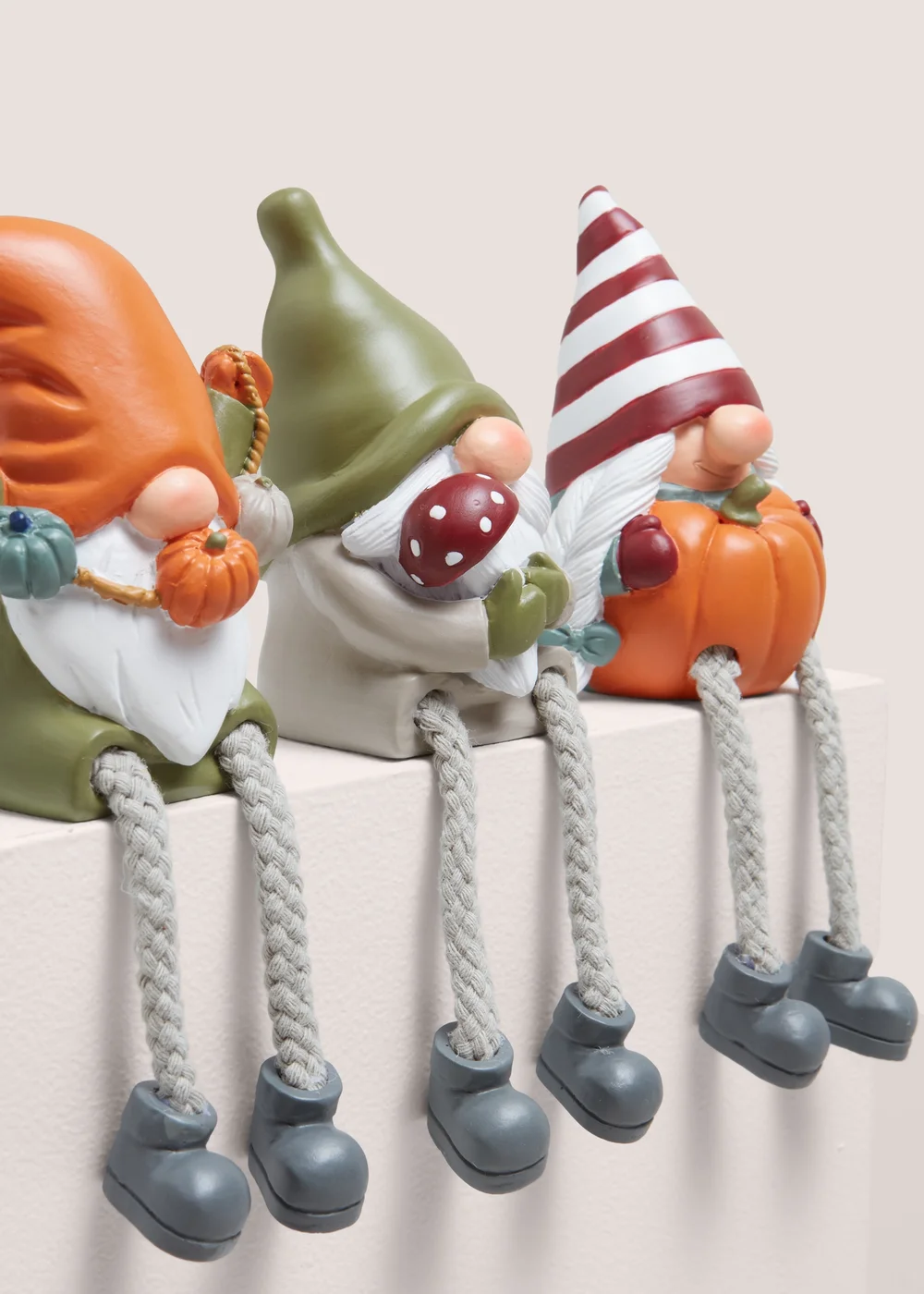 Orange Set of 3 Autumn Ornaments Image 2