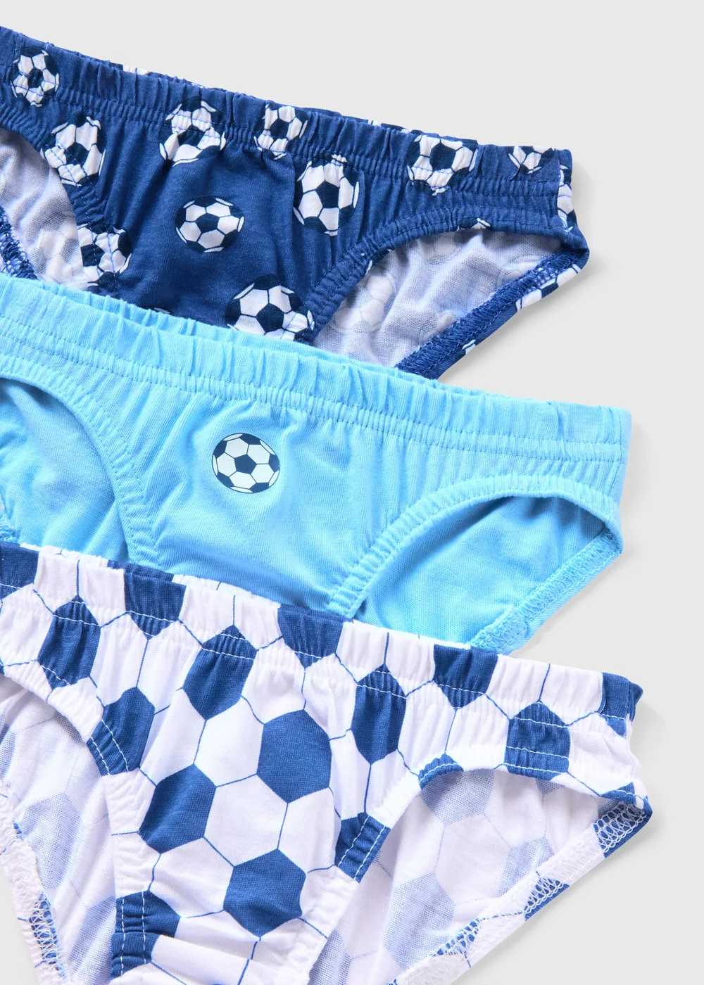 5 Pack Blue Boys Football Briefs (2-10yrs) - 2-3 Yrs Image 2