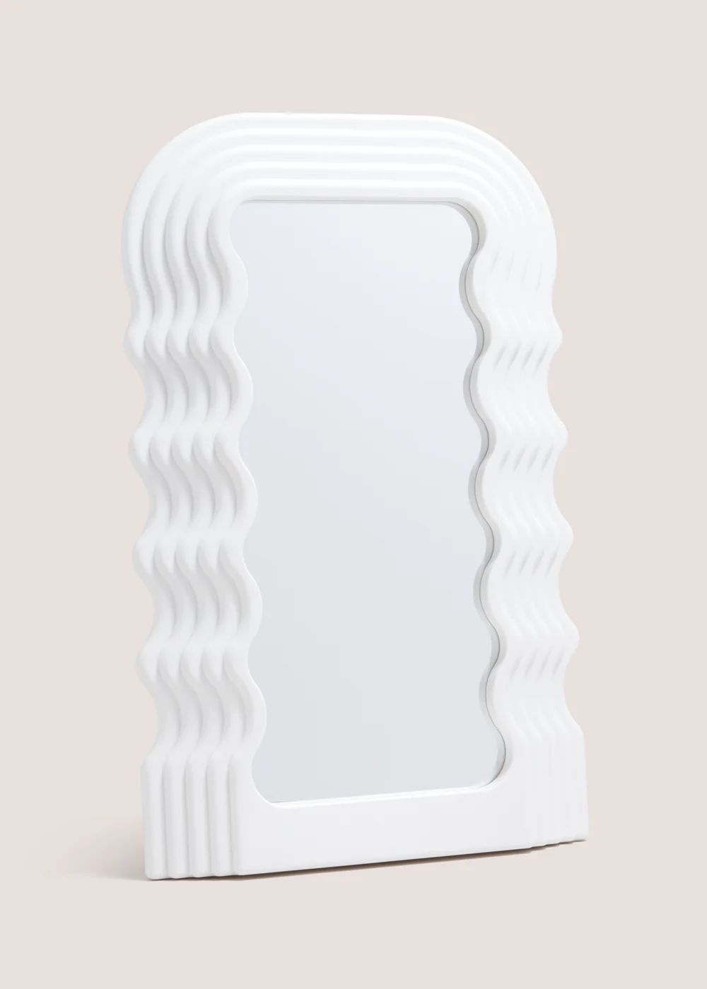 White Wavy Mirror Image 1