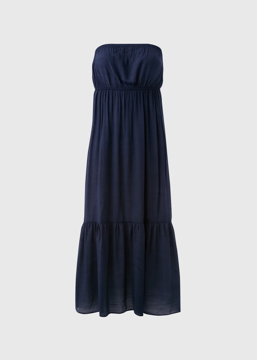 Navy Bandeau Maxi Dress - XS Image 4
