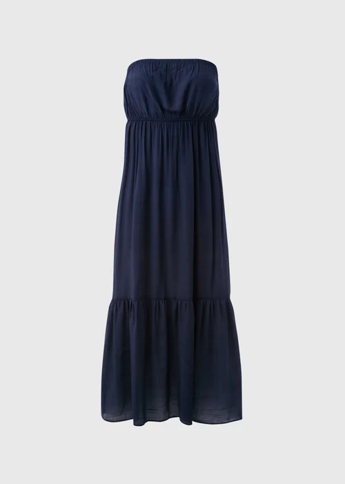 Navy Bandeau Maxi Dress - XS Image 4