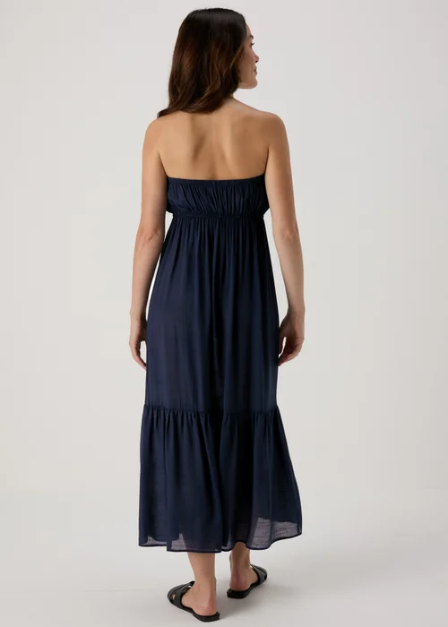Navy Bandeau Maxi Dress - XS Image 2