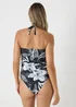 Black Floral Tankini Top - Size 8 Image 3