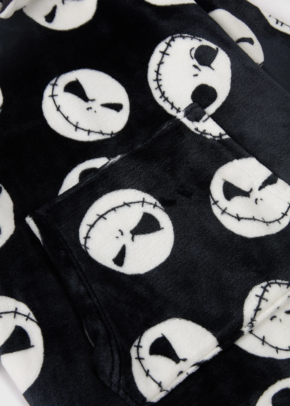 Jack Skellington Kids Black Snuggle Hoodie (3-13yrs) - Small Image 2