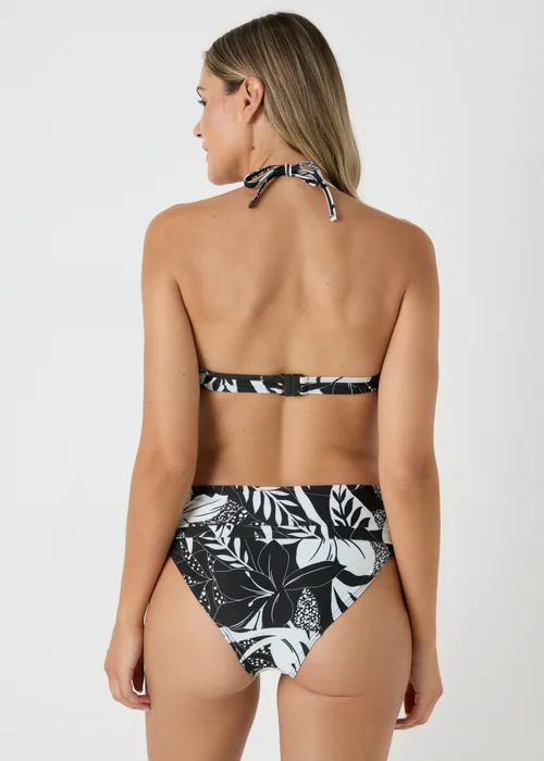 Black Floral Bikini Bottoms - 8 Image 2