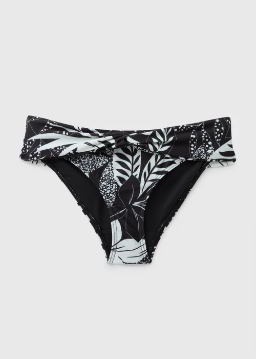 Black Floral Bikini Bottoms - 8 Image 3