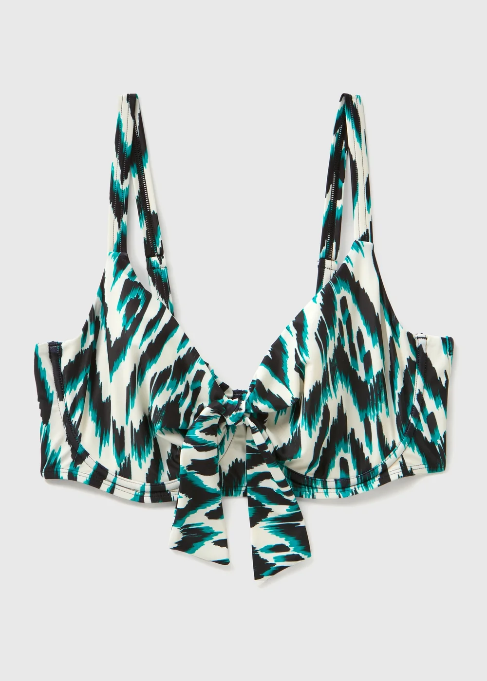 Ikat Print Bikini Top - 34DD Image 1