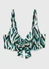 Ikat Print Bikini Top - 34DD Image 1