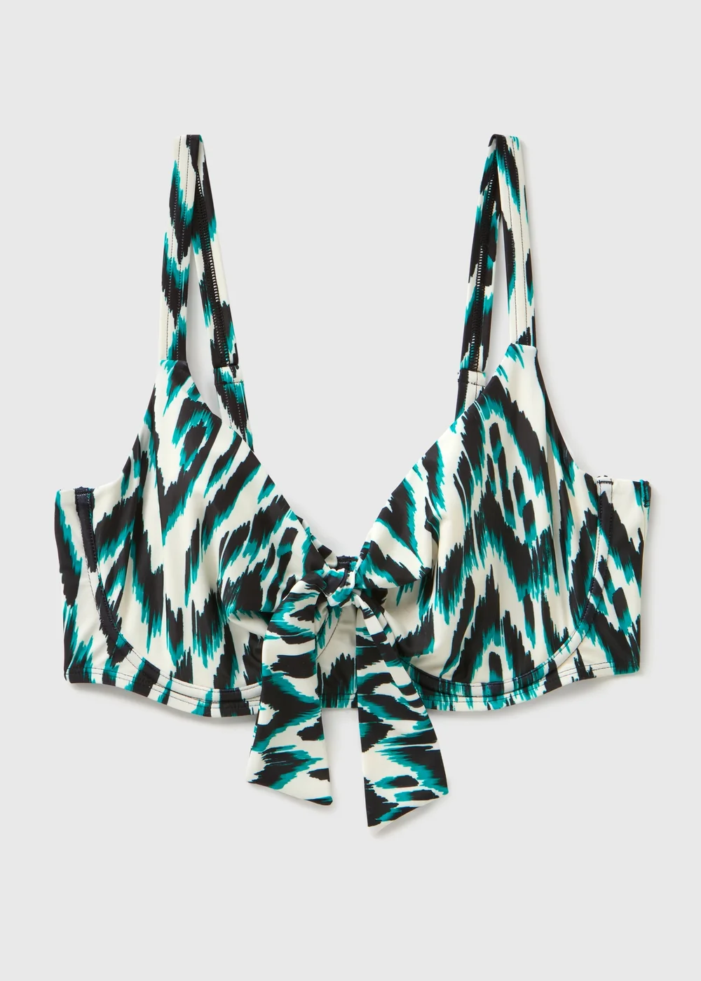 White Print Midi Briefs - 6 Image 1