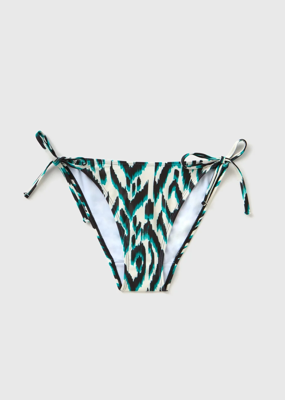 Multicoloured Ikat Print Bikini Bottoms - 6 Image 3
