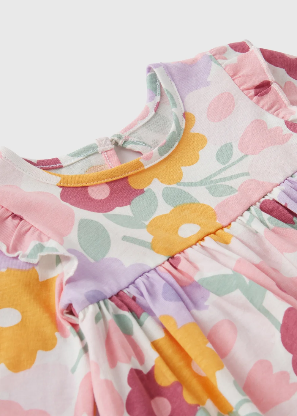 Baby Pink Floral Dress (Newborn-23mths) - 0-3 months Image 2