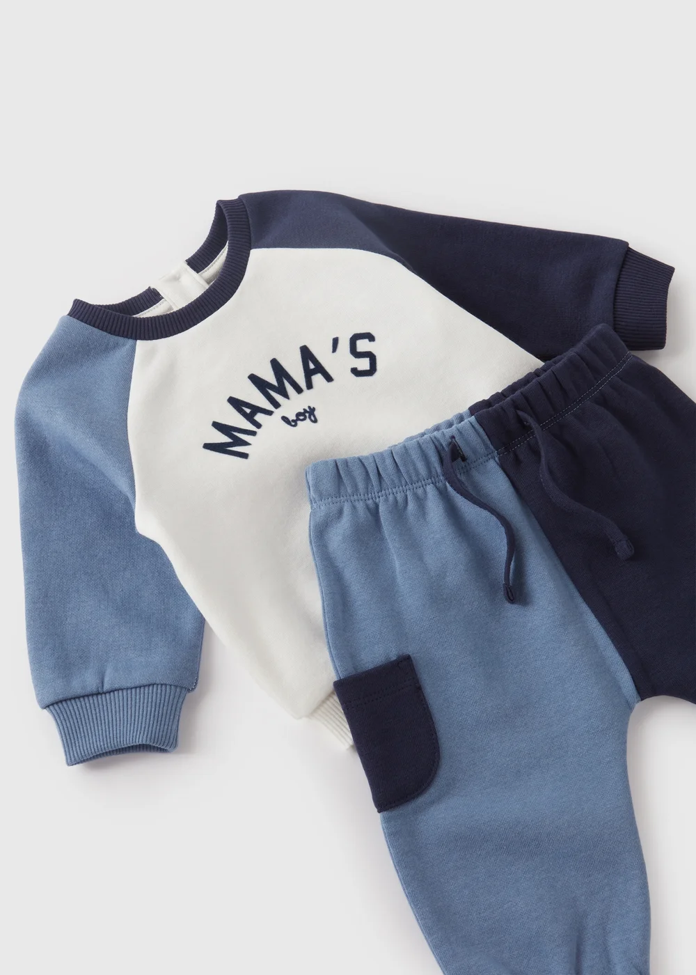 Baby Blue Sweatshirt & Jogging Bottoms Set (Newborn-23mths) - Age 0 - 3 Months Image 2