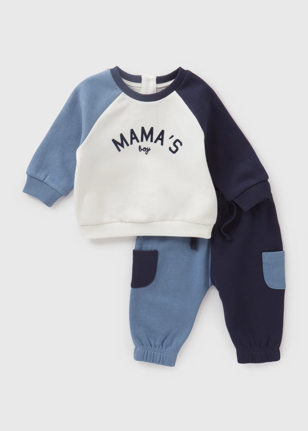 Baby Blue Sweatshirt & Jogging Bottoms Set (Newborn-23mths) - Age 0 - 3 Months Image 1