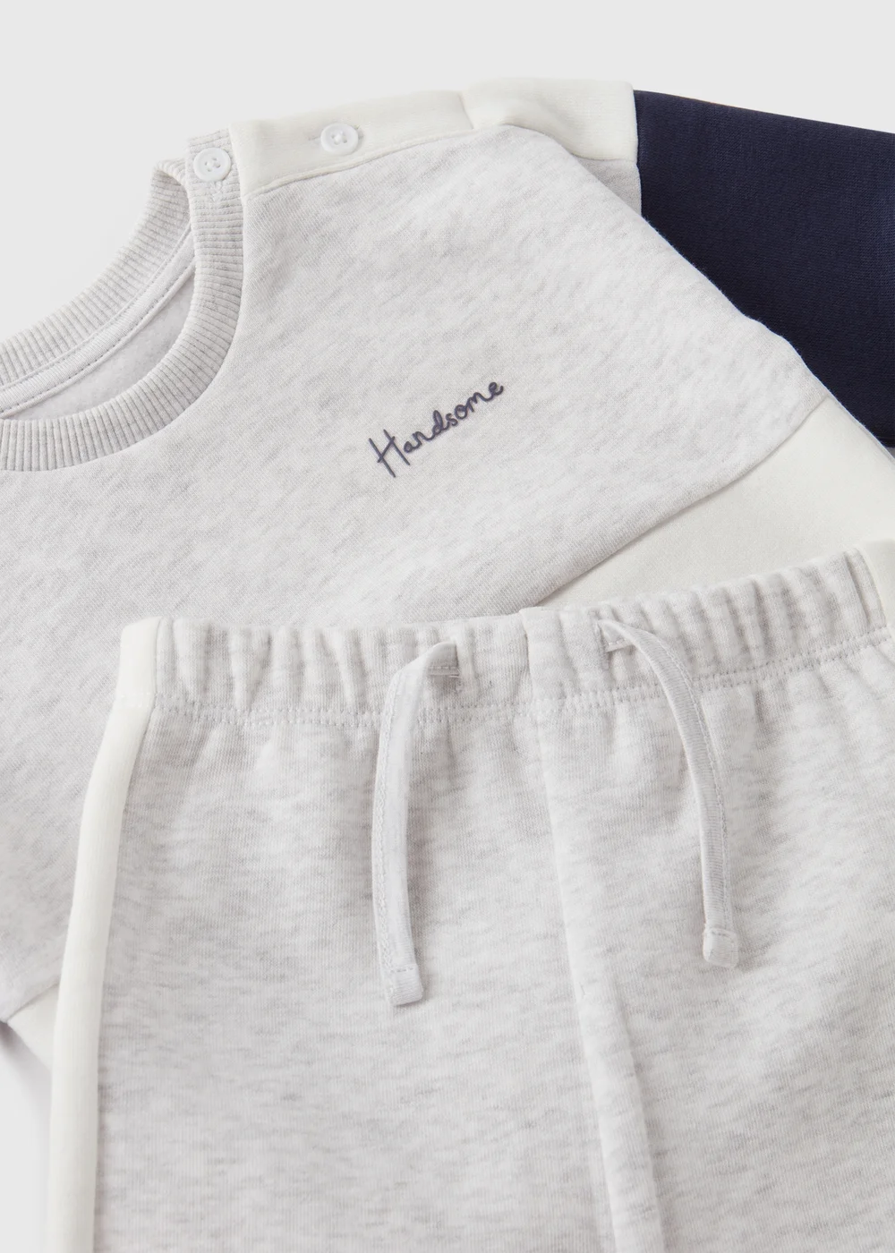 Baby Grey Sweatshirt & Jogging Bottoms Set (Newborn-23mths) - Age 0 - 3 Months Image 2