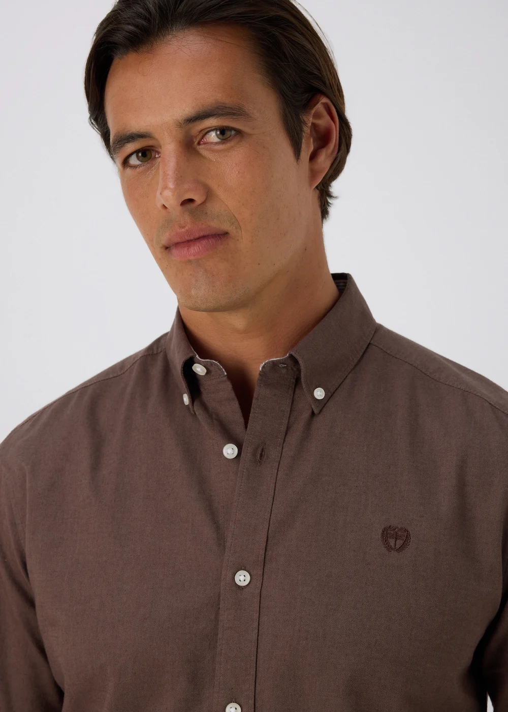 Brown Oxford Shirt - S Image 3