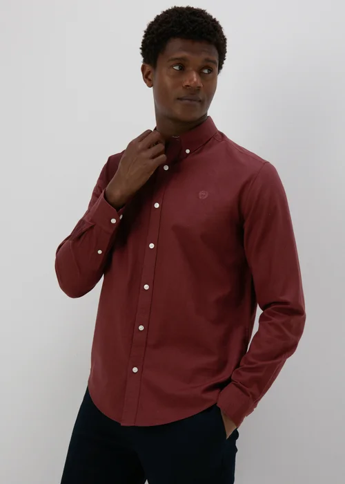 Burgundy Oxford Shirt - S Image 1