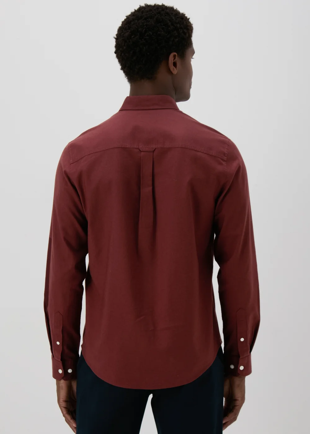 Burgundy Oxford Shirt - S Image 2