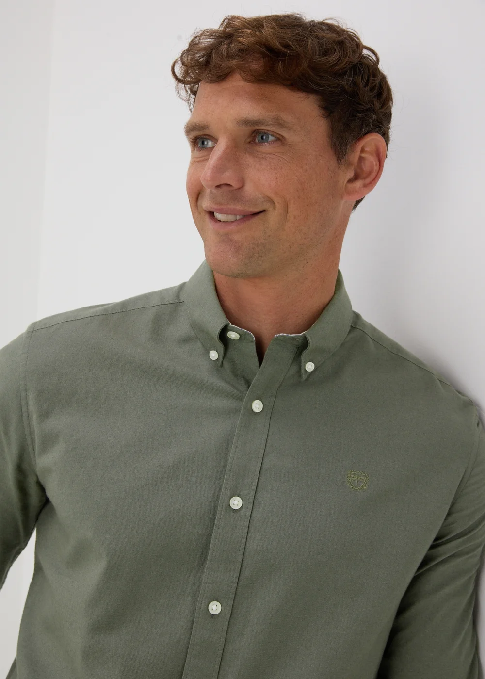 Khaki Oxford Shirt - S Image 3