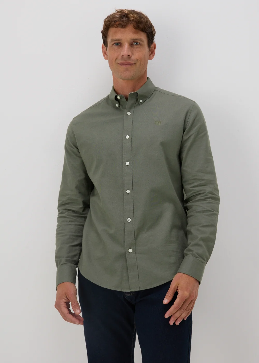 Khaki Oxford Shirt - S Image 1