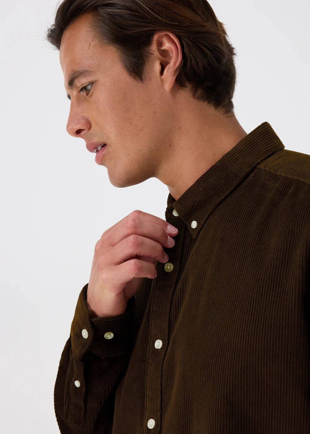 Khaki Cord Shirt - S Image 3