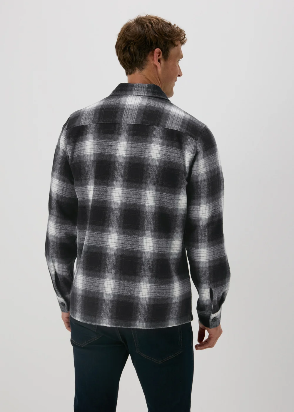 Black Check Shacket - Small Image 2