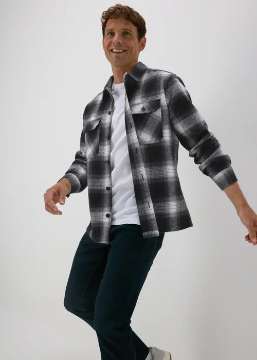 Black Check Shacket - Small Image 4