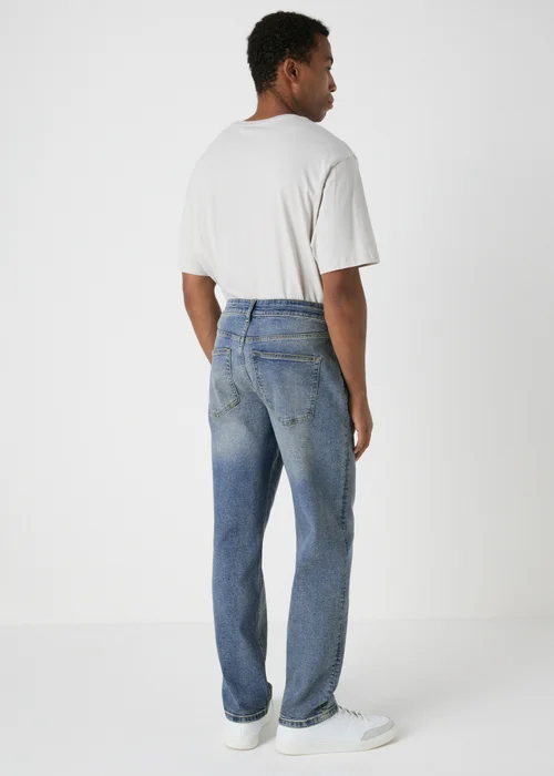 Mid Wash Straight Fit Jeans - 30 R Image 2