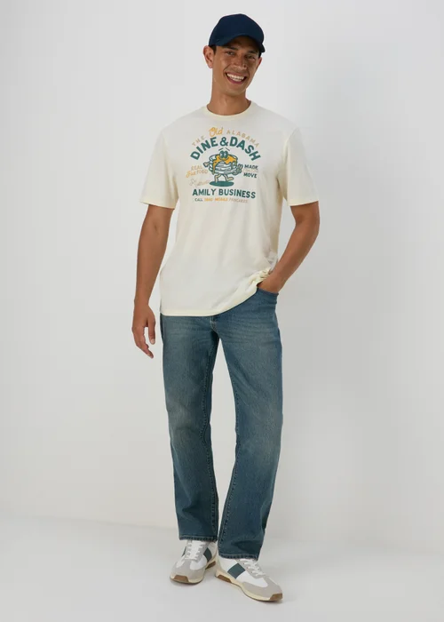 Ecru Dine & Dash T-Shirt - S Image 4