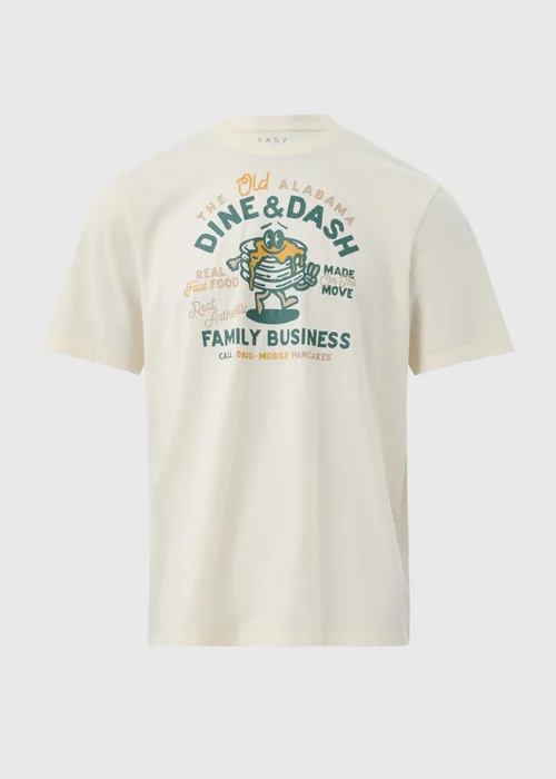 Ecru Dine & Dash T-Shirt - S Image 5