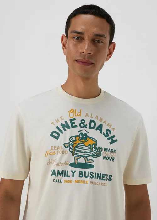 Ecru Dine & Dash T-Shirt - S Image 3