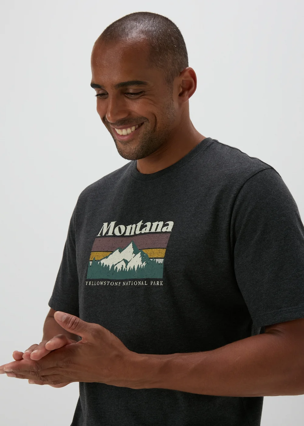 Charcoal Montana T-Shirt - S Image 3