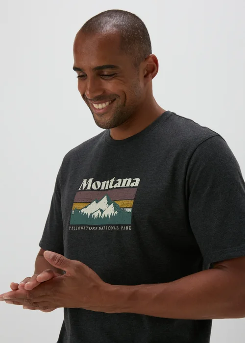 Charcoal Montana T-Shirt - S Image 3
