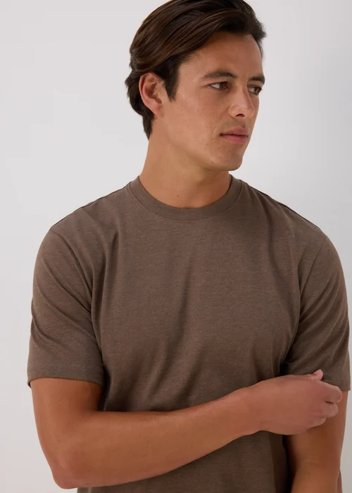 Brown Crewneck T-Shirt - S Image 3