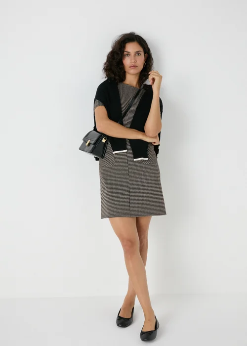 Et Vous Brown Ponte Tunic Dress - 8 Image 3