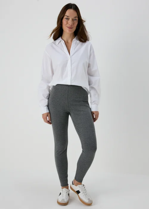 Charcoal Textured Leggings - 8 Image 1