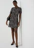 E Vous Black Textured Ponte Mini Dress - 8 Image 4
