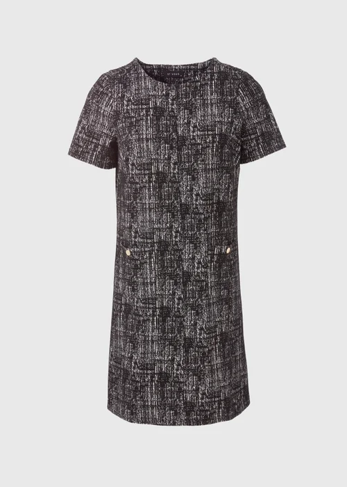 E Vous Black Textured Ponte Mini Dress - 8 Image 5