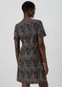 E Vous Black Textured Ponte Mini Dress - 8 Image 2
