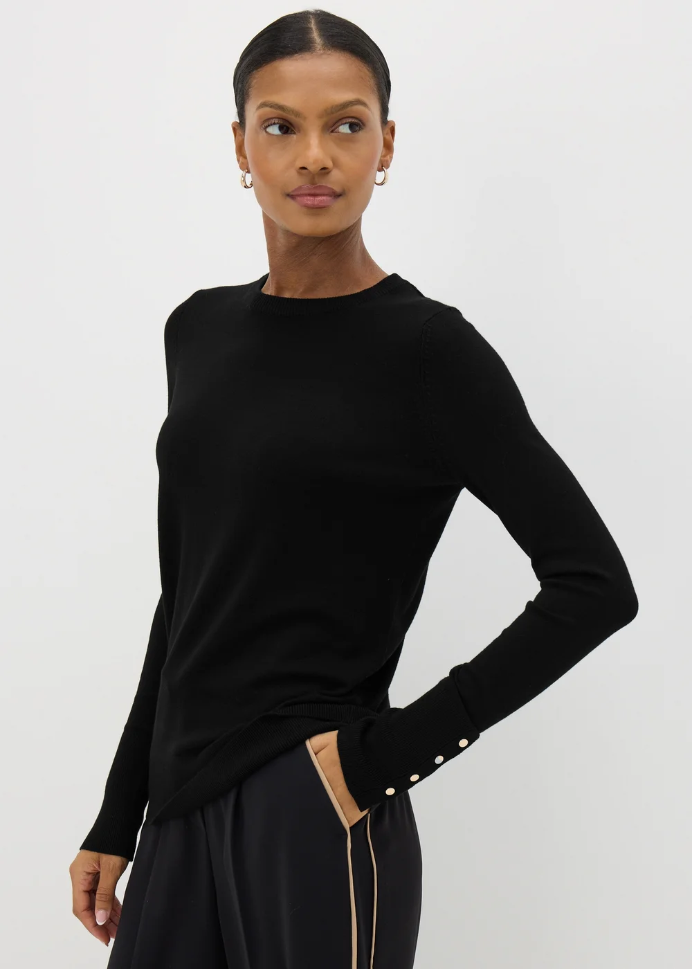 Et Vous Black Round Neck Jumper - 8 Image 2