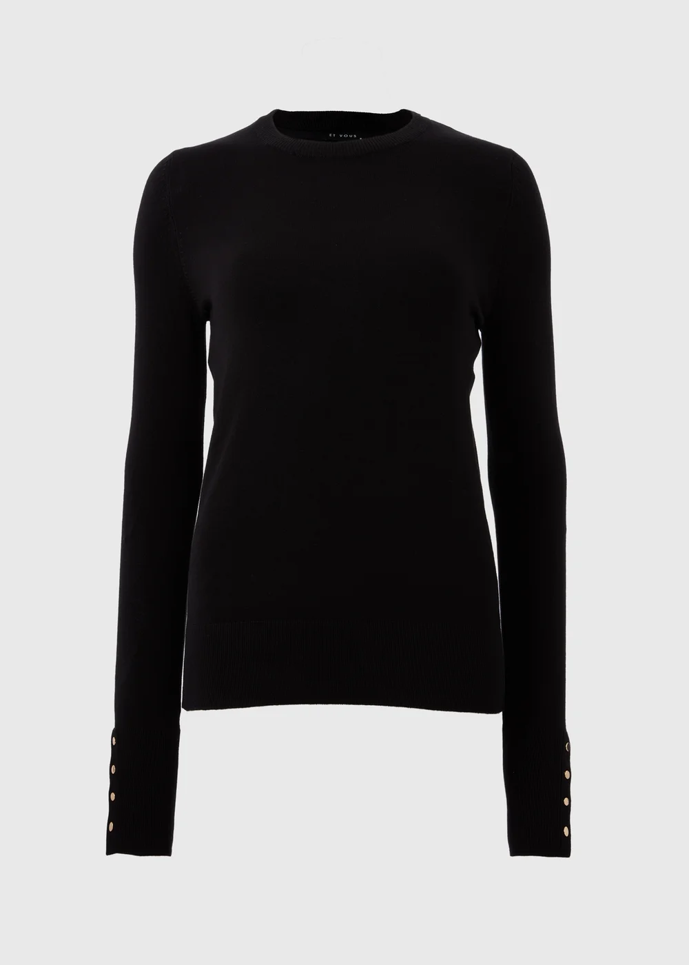 Et Vous Black Round Neck Jumper - 8 Image 4