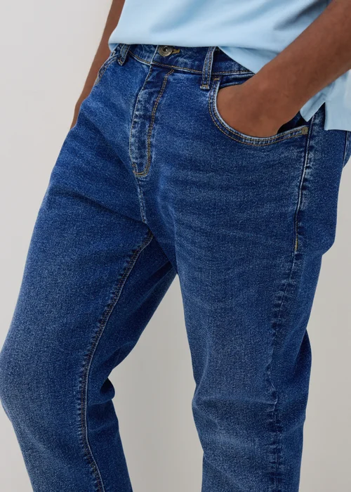 Mid Wash Slim Fit Jeans - 30 R Image 3