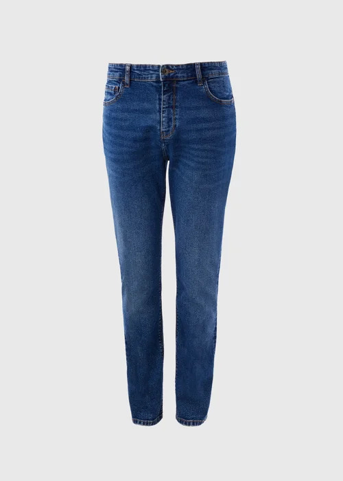 Mid Wash Slim Fit Jeans - 30 R Image 4