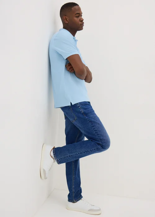Mid Wash Slim Fit Jeans - 30 R Image 1