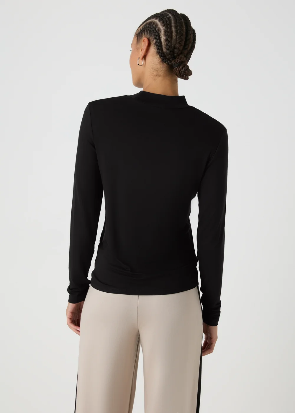 Black High Neck Top - 8 Image 2